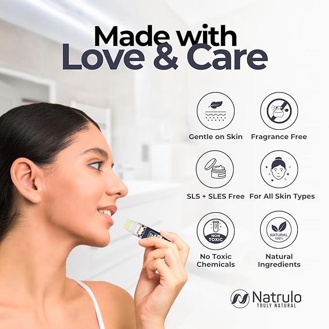 Beef Tallow Lip Balm – Natural Tallow Beeswax Chapstick – Hydrating Moisturizer Grass Fed Bison Tallow Balm Lip Care – Soothes Chapped, Dry Lips, Sensitive Skin – Long Lasting & Vitamin Rich USA-Made-BrightBean Baby