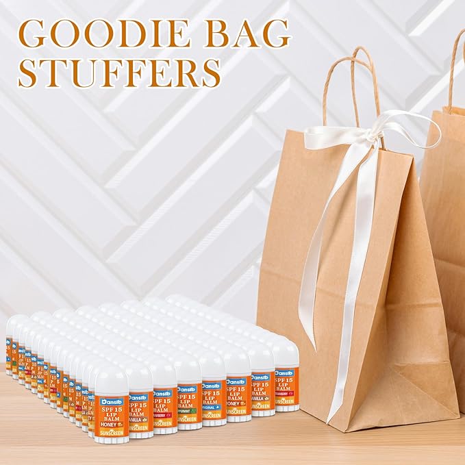 25 Pcs Mini Sunscreen Lip Balms Bulk SPF 15 Lip Balm Sticks Lip Balm Favors with Sunscreen Employee Staff Appreciation Gifts Bulk Team Coworkers Christmas Gifts for Outdoor Travel Beach-BrightBean Baby