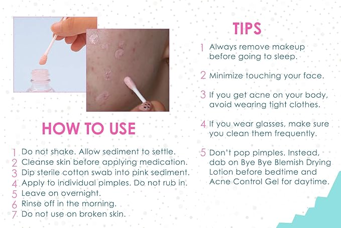 Bye Bye Blemish Acne Drying Lotion, Reduce Pimples Overnight, On-the-Spot Pimple Treatment, Beauty Skincare Essential - 1oz. (3 Pack)-BrightBean Baby