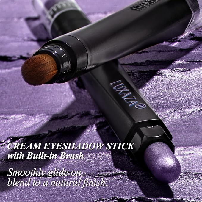 Neutral Eyeshadow Stick Makeup Set, Metallic Shimmer Matte Cream Eye Shadow Eyeliner Brightener Pencil Crayon - Classic 6PCS A014
