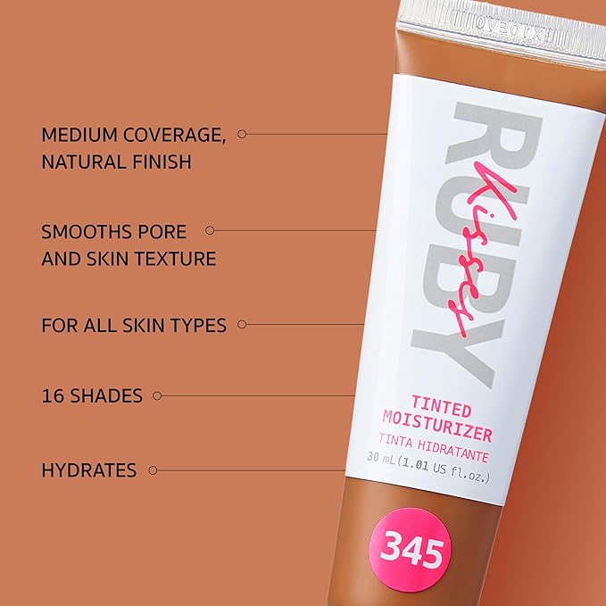 Ruby Kisses Tinted Moisturizer, Hydration, Calm & Revitalize Skin, Skin Perfecting, Blur Pores & Fine Lines, Natural Finish & All-Day Comfort Wear (Warm Coconut)-BrightBean Baby