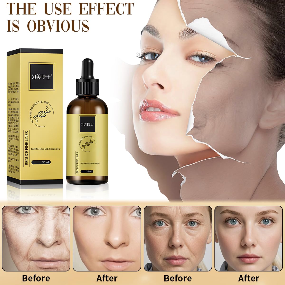 3 Pcs Anti-wrinkle Firming Serum, Anti-Aging Essence, Firm and Plump Face Serum, Anti-Aging & Wrinkles Lifting & Firming Essence, Hydrate & Moisturize, Reduce Fine Lines And Wrinkles-BrightBean Baby