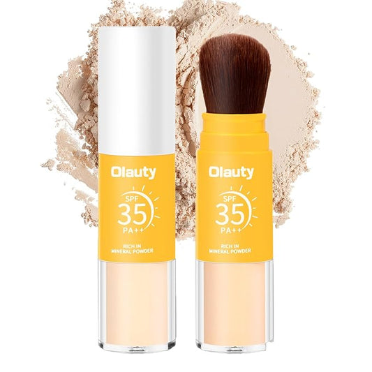 Mineral Setting Powder, Matte Oil Control Mineral Brush Powder for Face, Natural Translucent Loose Setting Powder, Lasting Lightweight Breathable Face Powder for All Skin (Medium, 8g)-BrightBean Baby