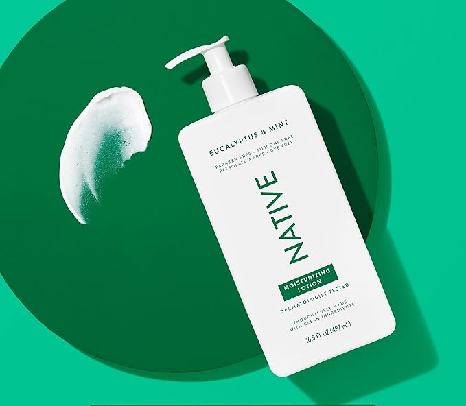 Native Body Lotion Contains Naturally Derived Plant-Based Moisturizers for Women and Men | Restores Dry Skin, Eucalyptus & Mint, 16.5 fl oz-BrightBean Baby