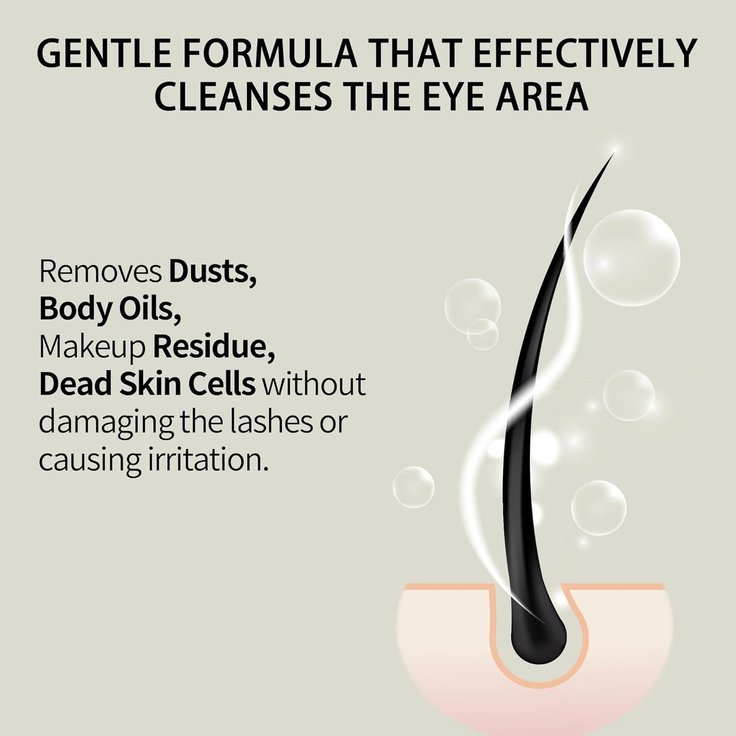 Lash Shampoo Bulk, Eyelash Cleanser for Extensions 1 Liters, Safe Makeup Remover, Non-irritating or Burning Formula Eyelid Foaming Cleanser for Professional Salon and Home Use (Classic Charm-1L)-BrightBean Baby