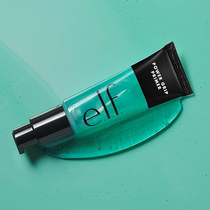 e.l.f. Power Grip Primer, Gel-Based & Hydrating Face Primer For Smoothing Skin & Gripping Makeup, Moisturizes & Primes, 0.811 Fl Oz (24 ml)-BrightBean Baby