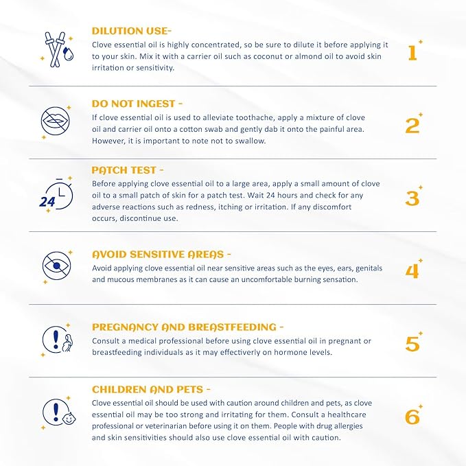 HIQILI 1 Fl Oz Clove Oil for Teeth and Gums, Oral Care, DIY Clean Spray, Aromatherapy, 100% Pure Natural Premium - 30ml-BrightBean Baby