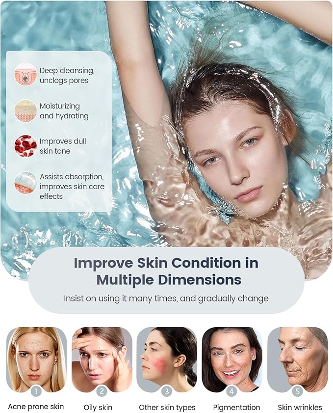 Kingsteam Professional Ozone Nano-Ionic Facial Steamer | Deep Cleansing Hydrating | Salon Home Spa Face Steamer | Pore Cleanser | 60-Min Timer | 360° Swivel | Esthetician Favorite Tool, Black-BrightBean Baby