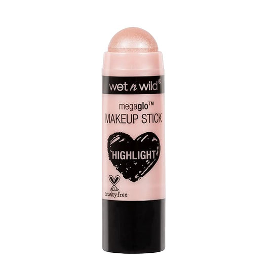 wet n wild MegaGlo Makeup Stick, Buildable Color, Versatile Use, Cruelty-Free & Vegan - When The Nude Strikes-BrightBean Baby
