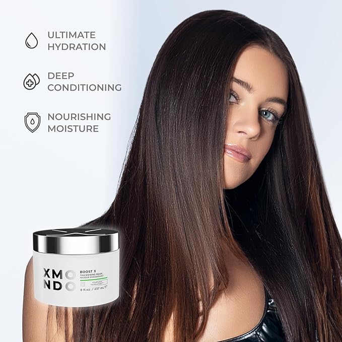 XMONDO Hydrify Ultra Hydrating Mask - Deep Conditioning Treatment for Dry, Damaged Hair, Intense Moisture with Hyaluronic Acid, Shea Butter, and Our Signature 6 Oil Blend 7.95 fl. oz.,-BrightBean Baby