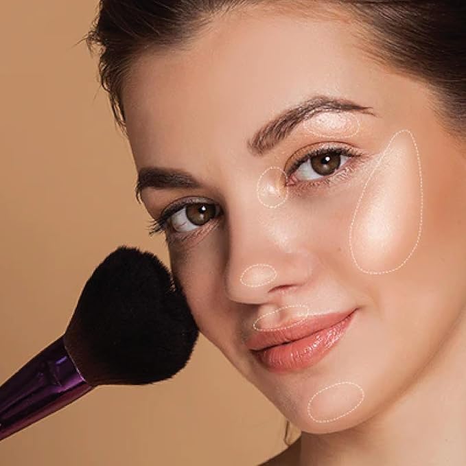 Sistar Lit & Glow Luminizer Palette Glitter Bronzer Make Up-BrightBean Baby