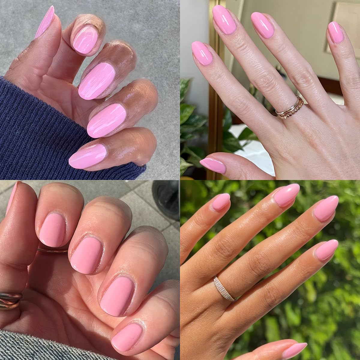 Olive & June Long Lasting Nail Polish | Plump, Gel-Like Finish | No Lamp Needed | Lasts up to 10 days | Salon-Quality at Home | Vegan & Cruelty-Free | Chip-Resistant | Saltwater Taffy | Sheer Pink-BrightBean Baby