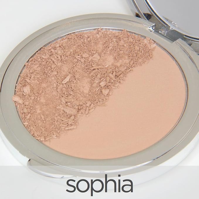 La Bella Donna Compressed Mineral Foundation - Face Powder Makeup Natural Looking Glowing Skin Wrinkle Defying Mattifying Finish Contour Makeup Long Lasting Full Coverage Sun Kissed Tan (Sophia)-BrightBean Baby