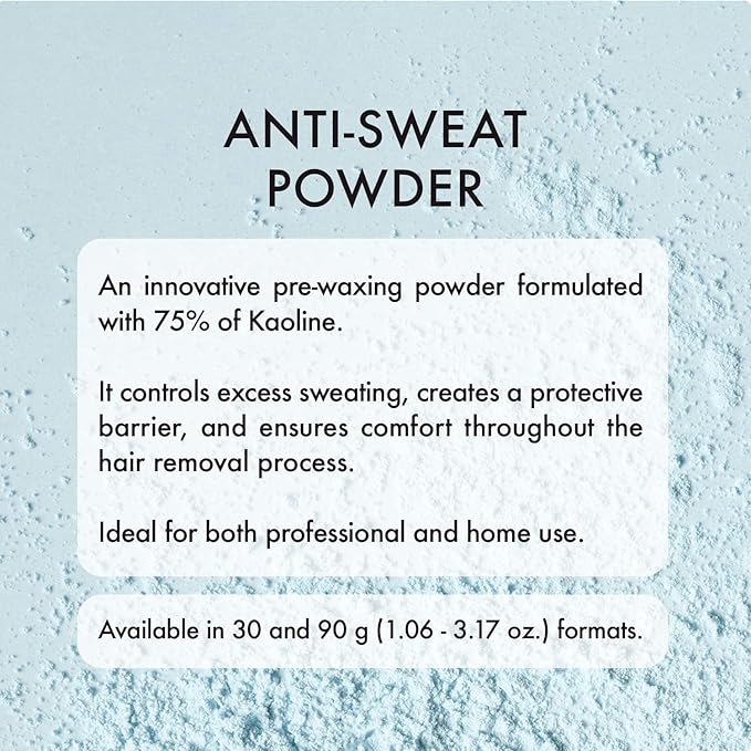 Italwax Help Line Anti-Sweat Powder 1.06 oz (30g) – Soothing Kaolin Formula – Prepares Skin for Waxing – Controls Moisture – For Professional and Home Use-BrightBean Baby
