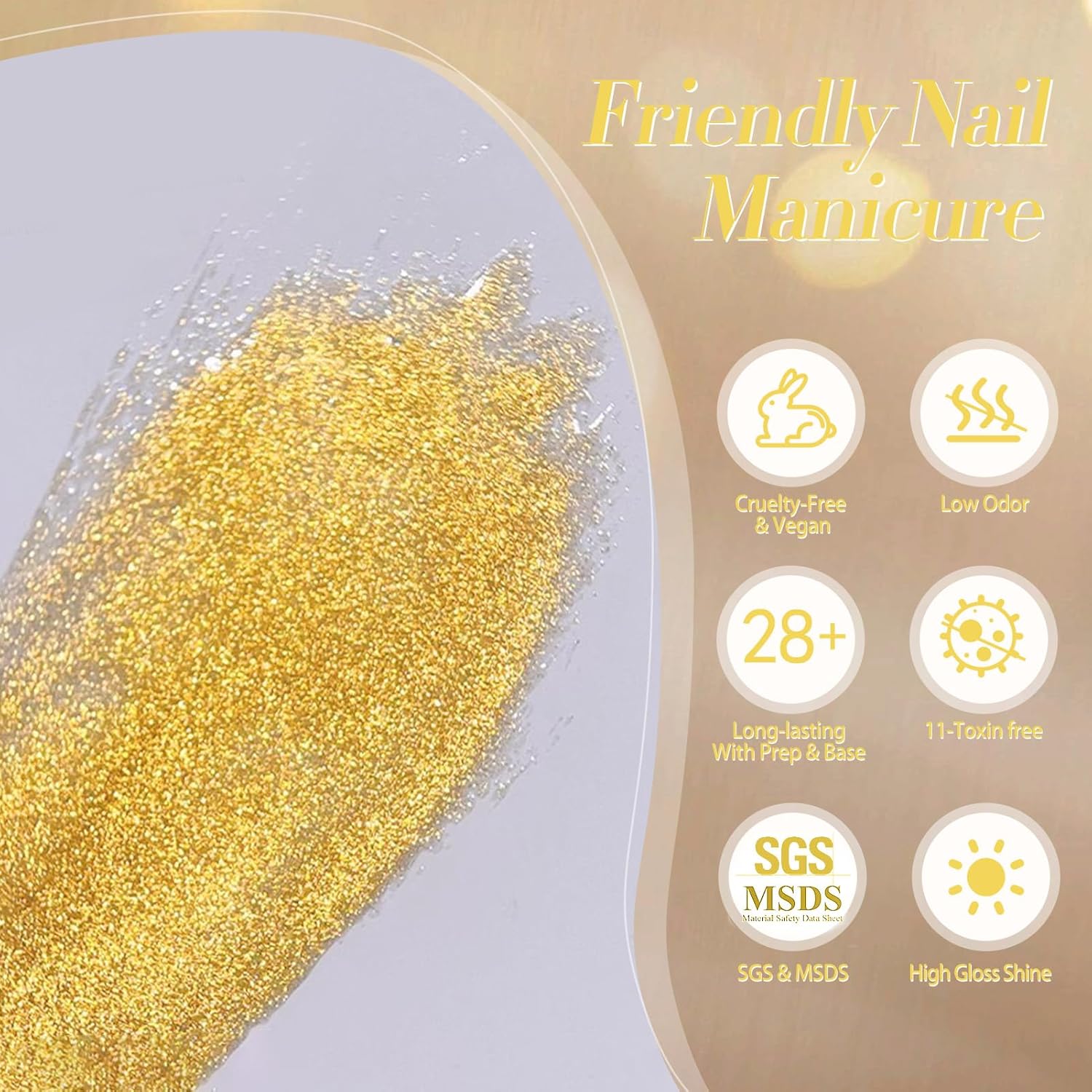 BORN PRETTY Cat Magnetic Eye Gel Nail Polish, Golden Ribbon Cat Magnetic Gel Nail Polish Magnetic Nail Polish for Nail Art Manicure Salon DIY at Home 15ML-BrightBean Baby