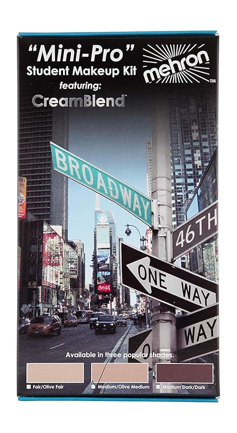 Mehron Makeup Mini-Pro Student Makeup Educational Kit (Medium/Olive)-BrightBean Baby