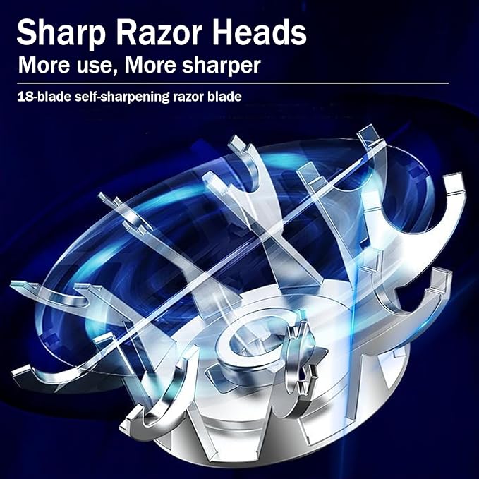Mini Razors for Women, Upgraded Portable Powerful Electric Razors for Men, Facial Hair Remover for Women, Painless Face Shaver for Travel and Office Business Trips Black-BrightBean Baby