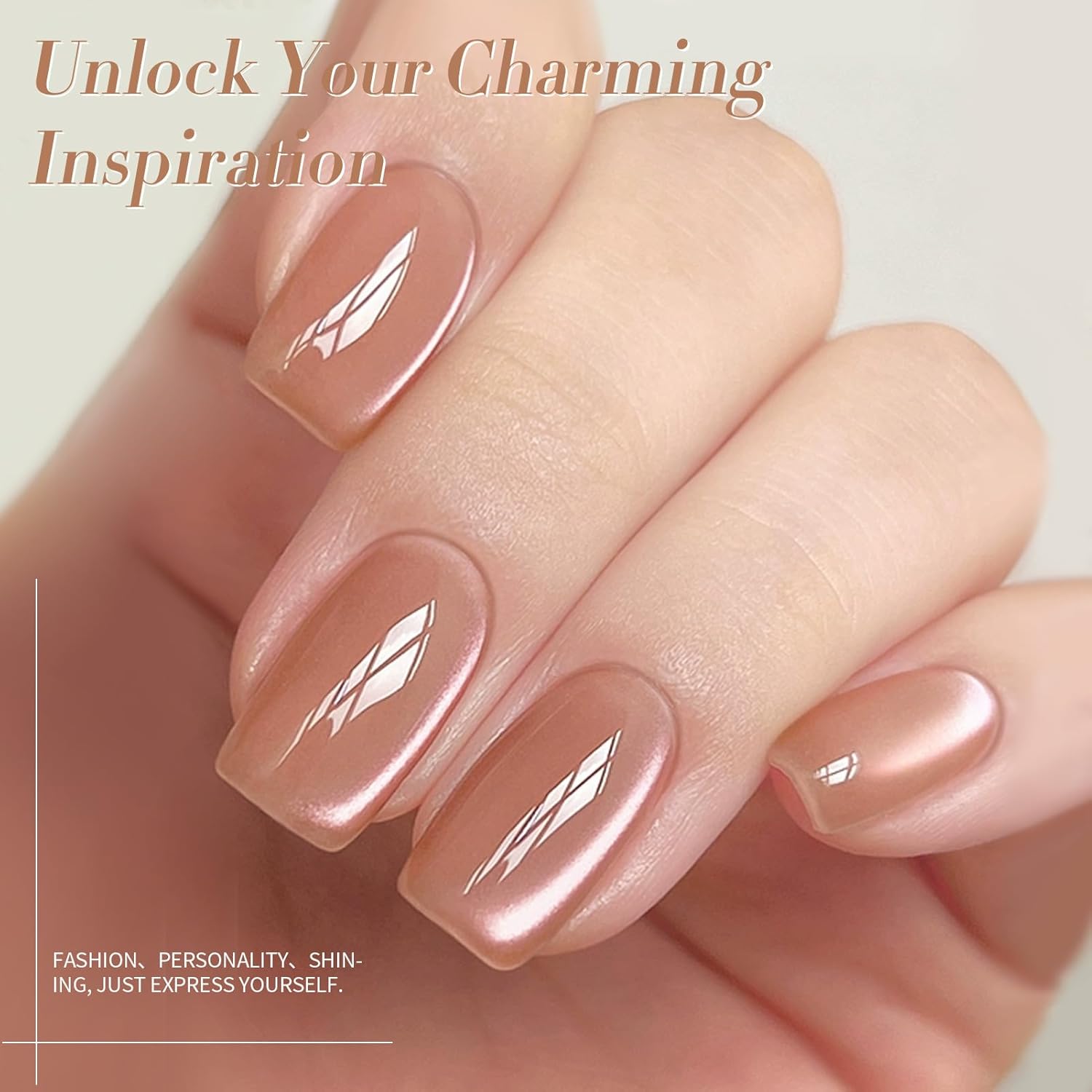 BORN PRETTY Cat Magnetic Eye Gel Nail Polish Crystal Light Vei Magnetic Gel Polish Nail Art Manicure DIY at Home 15ML-BrightBean Baby