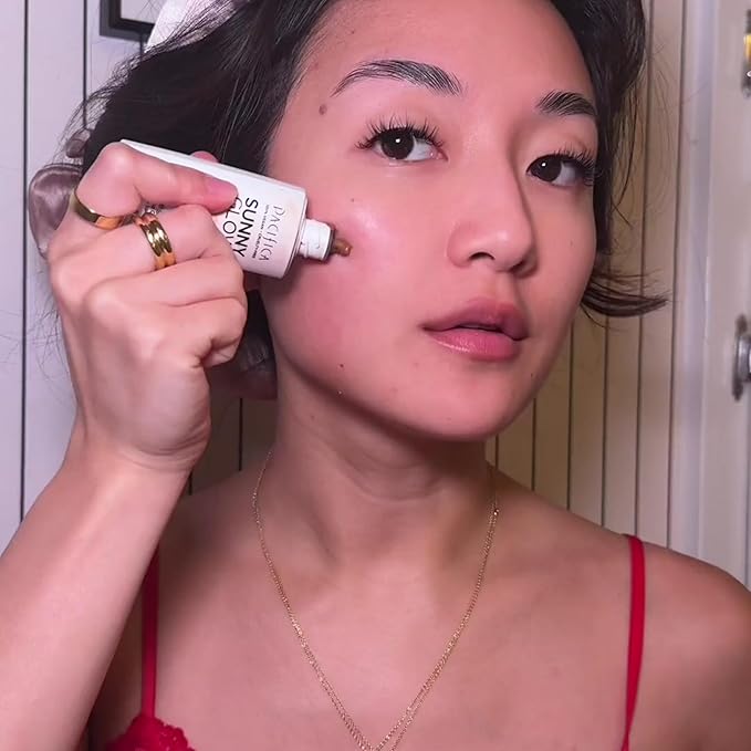 Pacifica Sunny Glow Liquid Face Bronzer Drops - Face Makeup Bronzing For Face & Cheeks for Instant Sun-Kissed Glow - Vitamin C & Glycolic Acid Infused Liquid Bronzer Illuminating Highlighting Clean-BrightBean Baby