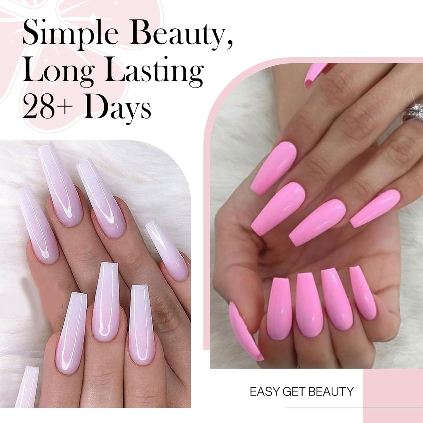 Long Coffin Nails Tips Half Matte 504pcs Long Coffin Nails Full Cover False Fake Press On Nails Easily DIY Art Salon Nail Extensions, 12 Sizes Luckyfairy-BrightBean Baby