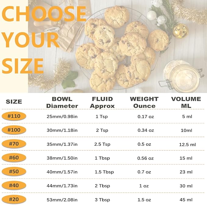 Extra Mini Cookie Scoop for Baking, 1 tsp / 5 ml Cookie Scooper, 18/8 Stainless Steel Cookie Scooper for Baking, Cookie Dough Scoop with Non-slip Grip (25mm)