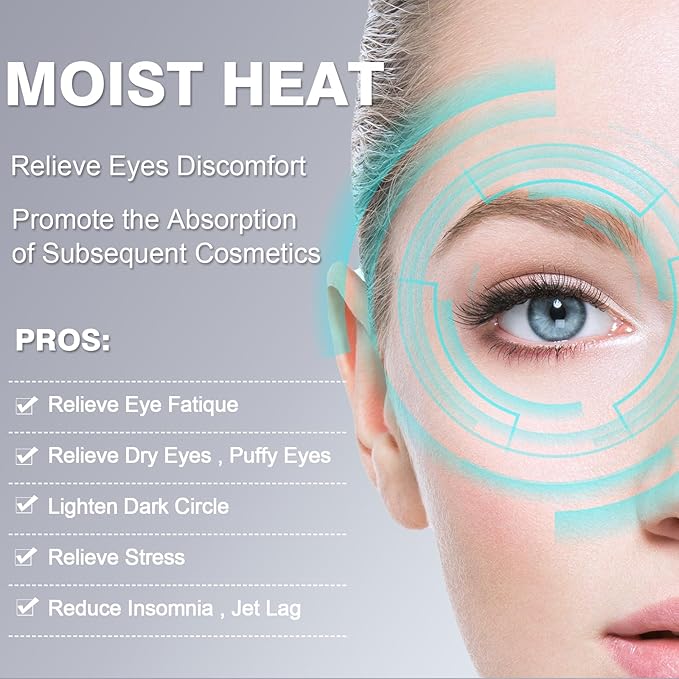 30PCS Steam Eye Mask, Unscented, Travel Bag, Self-Heating Eye Mask, Eye SPA Mask, Relieve Eye Strain Fatique, Dark Circles,Puffiness-Barbie Pink(30pcs)…-BrightBean Baby