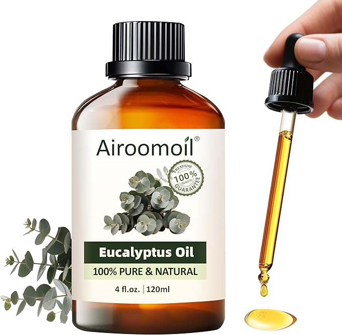 Pure Eucalyptus Essential Oil, 100% Pure Natural Eucalyptus Essential Oil, Premium Grade Essential Oils for Diffusers for Home, Skin, Care Massage, Soap Making, Aromatherapy, 4 Fl Oz | 120ml-BrightBean Baby