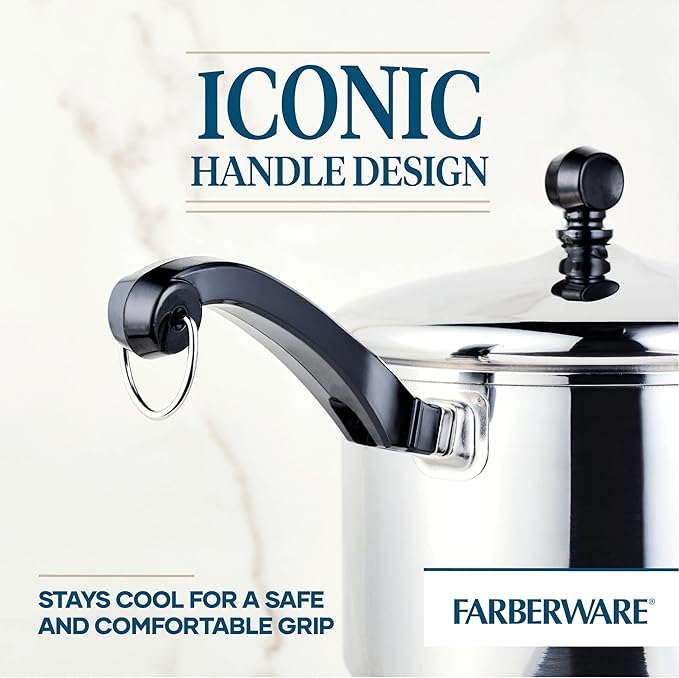 Farberware Classic 3-Quart Stainless Steel Straining Saucepan
