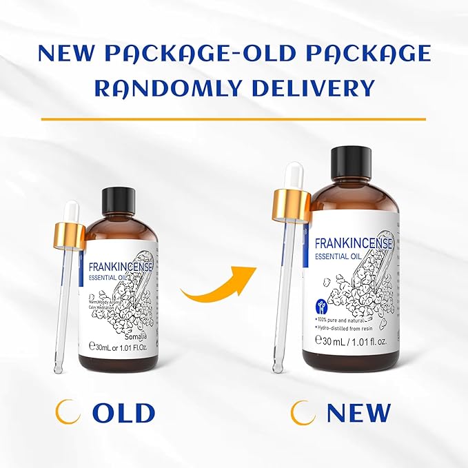 HIQILI 30ML Frankincense Essential Oil, Relaxing, Skin Care, Camp Atmosphere Creation, Can be Added to Body Lotions, Creams, Aromatherapy Use - 1 Fl Oz-BrightBean Baby