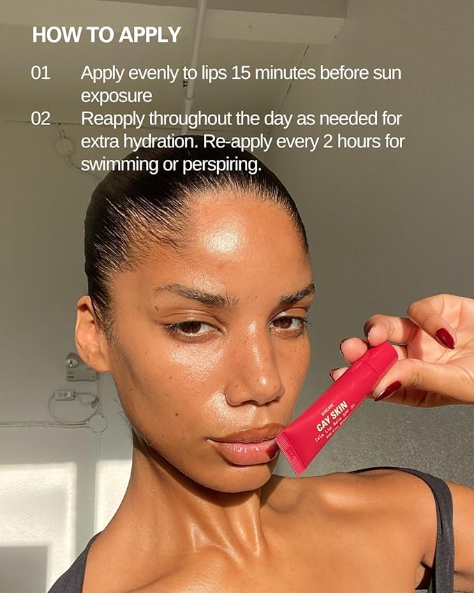 Cay Skin Isle Lip Balm SPF 30 – High Shine, Hydrating + Sheer Lip Gloss in Vanilla Brown Sugar Flavor – Formulated with Natural Ingredients for All Skin Tones – 3-Pack, Bad Gyal Berry-BrightBean Baby