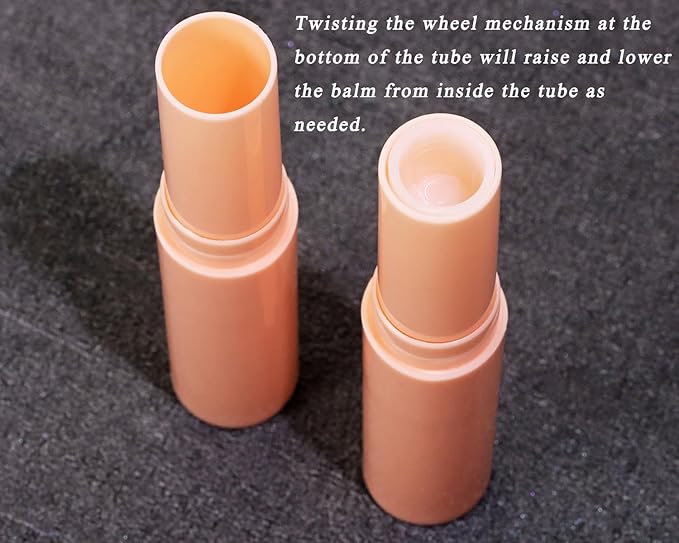 0.14oz Empty Flavored Lip Balm Container Tubes Plastic Homemade Moisturizing Lip Stick with Caps Bulk Fit for Women Adult DIY Making Supplies, 25 Count (Pink)-BrightBean Baby