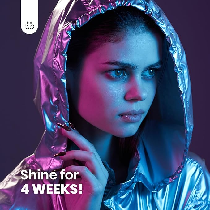 Beetles Cat Eye Gel Polish - Milky Way 6 Colors Gel Polish Set, Black Purple Blue Temperature Changing Glitter Nails, Halloween Galaxy Nails Kit with Magnet Stick Soak Off Uv Lamp Gel-BrightBean Baby