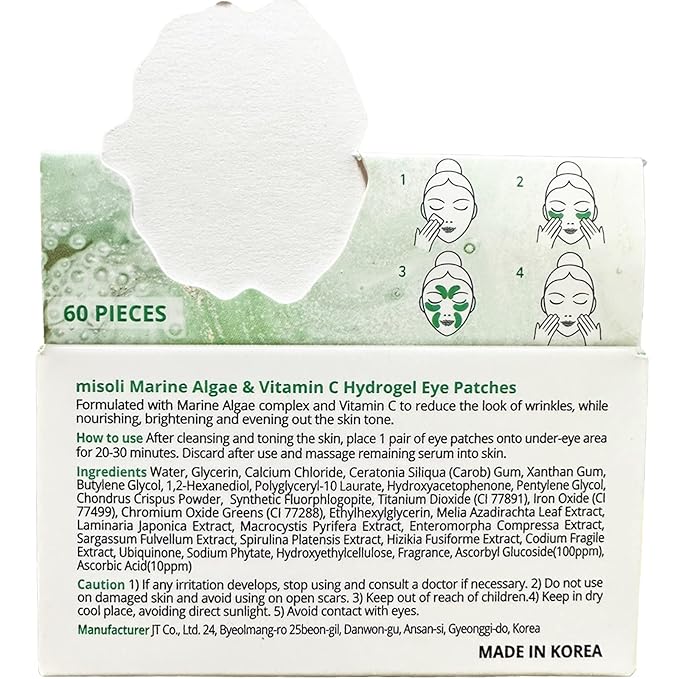 Marine Algae & Vitamin C Hydrogel Eye Patches-BrightBean Baby