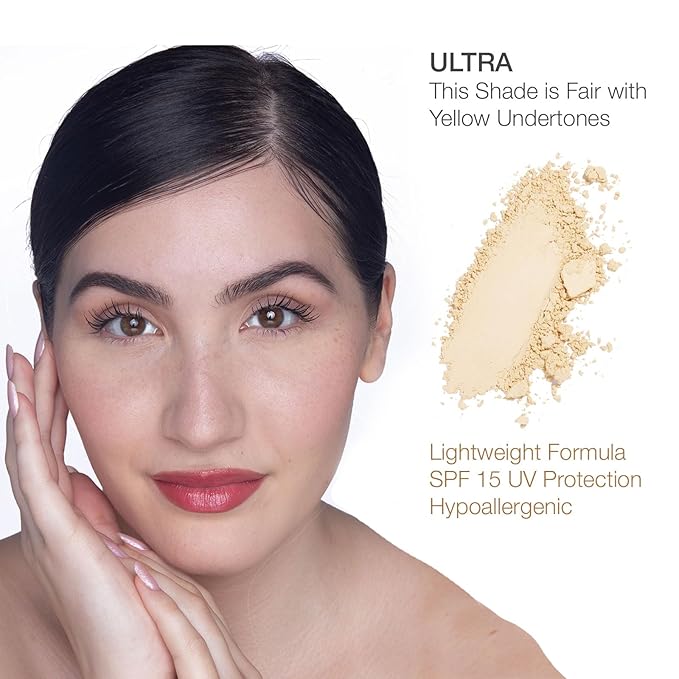 bellapierre Compact Mineral Foundation SPF 15 | Vegan & Cruelty Free Natural Makeup | Full Coverage Matte Foundation | Hypoallergenic | Oil & Talc Free - 0.35 Oz - Ultra-BrightBean Baby