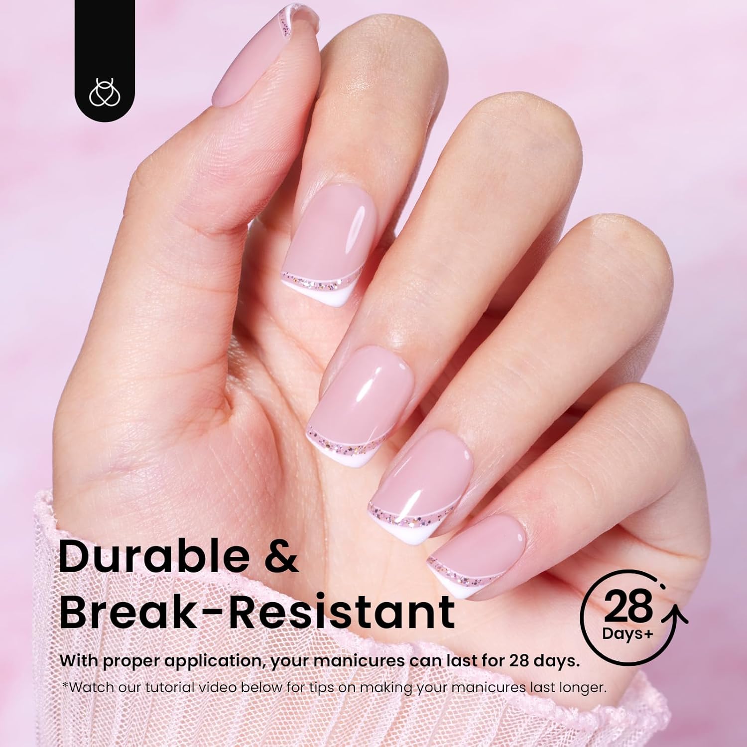 Beetles Short Square Nail Tips: 576PCS 12 Sizes XS Short Square Half Matte Clear False Acrylic Press on Nails Tips Pre-shape Full Cover Nail Tips Nail Extension DIY-BrightBean Baby