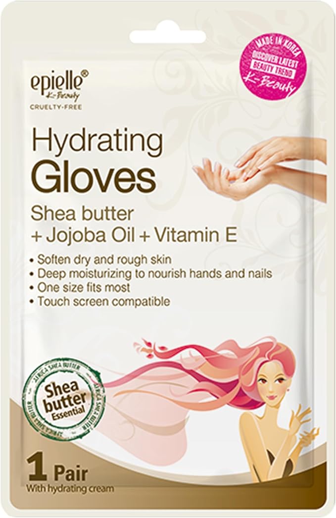 Epielle Hydrating & Moisturizing Hand & Foot Masks 12 Pairs, Relieve and Soften Dry Hands & Cracked Heels with Shea Butter & Sunflower Seed Oil, Korean Skin Care, Spa Set, Self Care Gifts for Women-BrightBean Baby