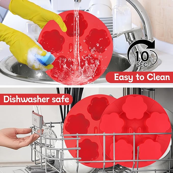 2 pieces Silicone Air Fryer Muffin Pan Egg Bite Mold for Oven Baking,Mini Muffin Tins Cups Cake Tray for Air Fryer Liners Basket Instant Pot Accessories Baking Muffin Cakes Pancake Quiche