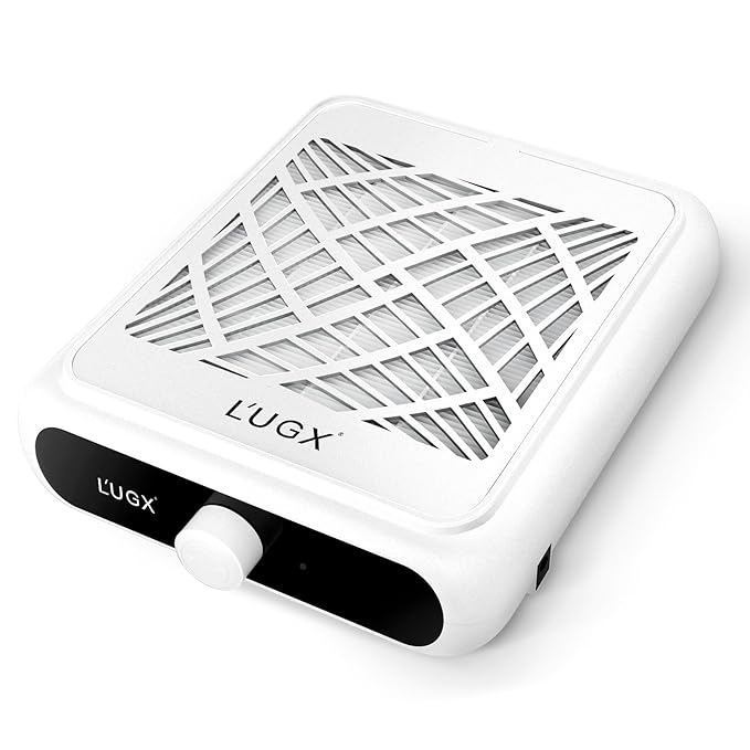 L'UGX Professional Nail Dust Collector, 650Pa Nail Vacuum Dust Collector Nail Tech Fan Extractor Powerful Suction Machine for Acrylic Nail Polishing, Perfect for Home Salon Use-BrightBean Baby