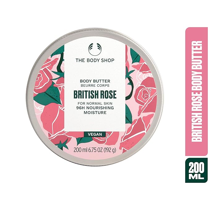 The Body Shop British Rose Body Butter – Nourishing & Moisturizing Skincare for Normal Skin – Vegan – 6.75 oz-BrightBean Baby