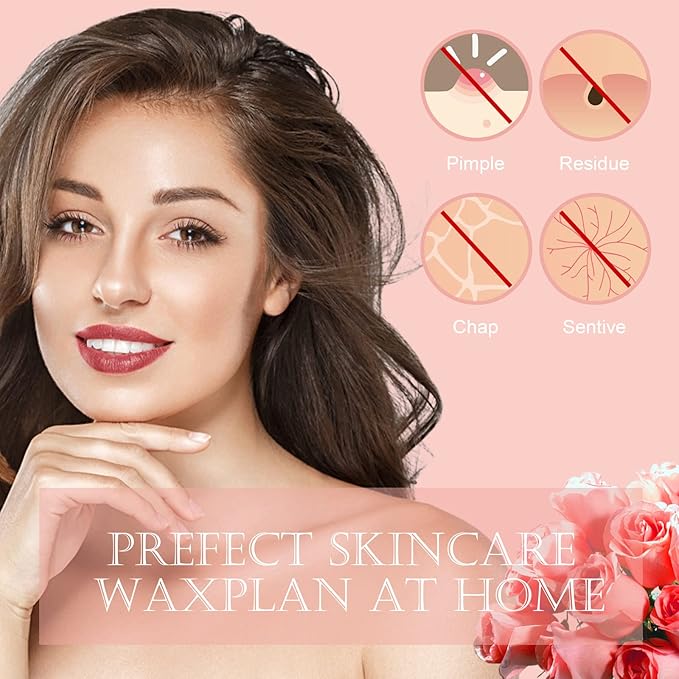 Wax Beads Bulk, 52.8oz Depilatory Painless Wax Beans Quick Hair Removal for Body Skin, Long Lasting for Back, Chest, Leg, At Home Waxing Choice-BrightBean Baby