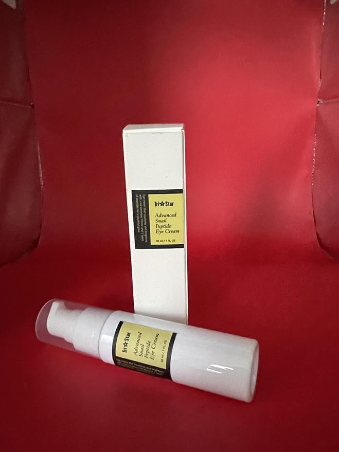 Tristar Advanced Snail Peptide Eye Cream, Anti-Wrinkle, Anti-Aging, Dark Circle Removing, Brightening Night Cream, 73.7% Snail Mucin - 30ml / 1FL Oz – 1 Count-BrightBean Baby