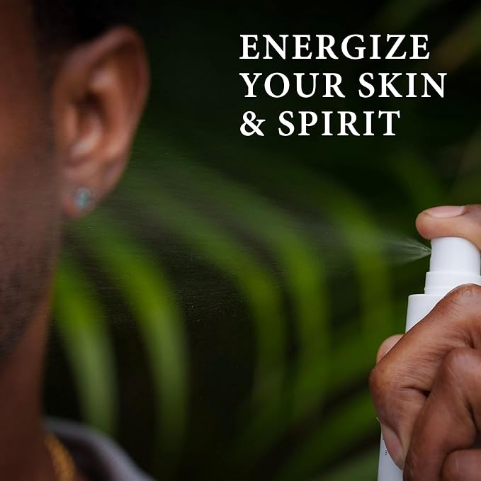 Sea Moss Infused Face and Mood Lifting Mist with Real Amethyst, Caffeine, Sage, and Hyaluronic Acid to Tighten, Brighten Skin and Calm Emotions-BrightBean Baby