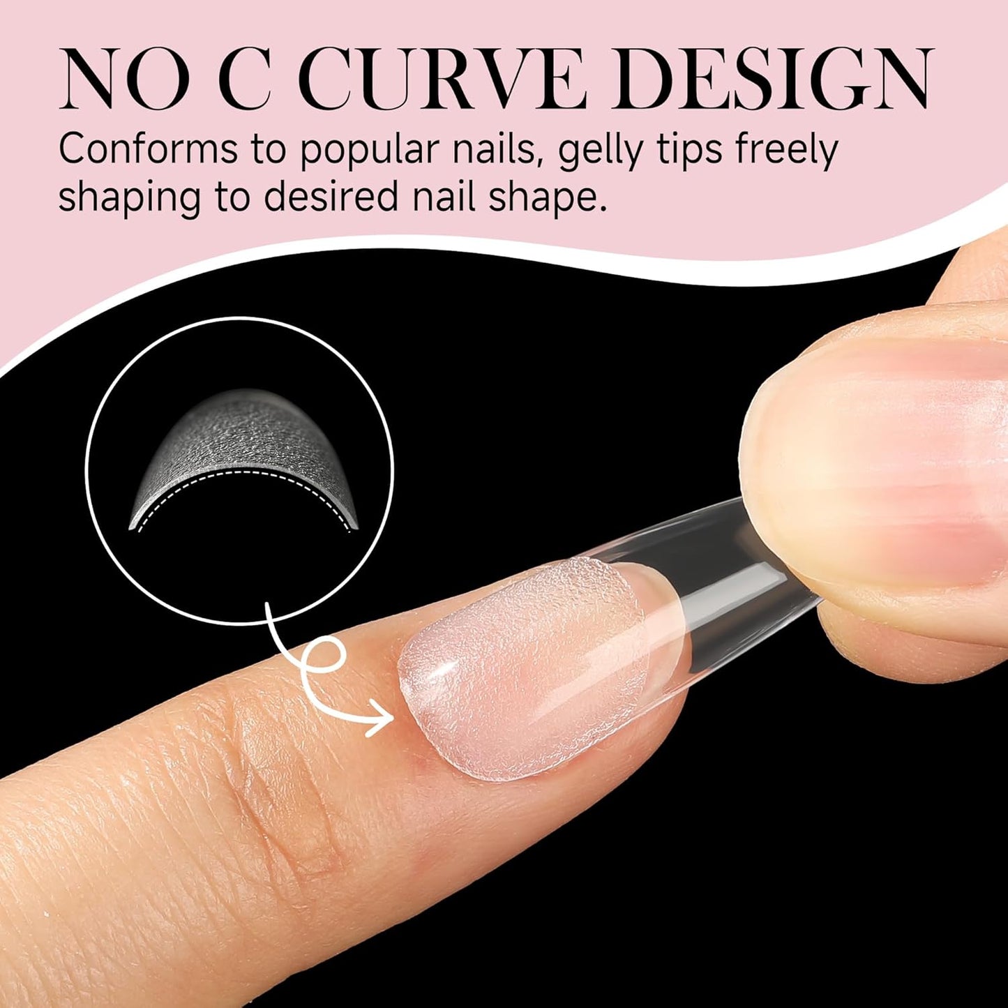 Long Coffin Nails Tips Full Cover Acrylic Nail Tips Pre-buff 240pcs Clear Coffin Fake Press On Nails No C Curve Easily DIY Art Nail Extensions Long-lasting, 12 Sizes Luckyfairy-BrightBean Baby