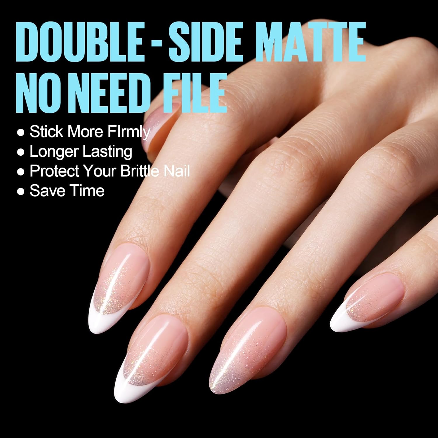 TOMICCA Medium Almond Nail Tips 15 Sizes 360pcs Full Cover Almond Fake Nails Soft Pre Shaped Gel Tips Acrylic Full Matte For Nail Extensions Home Diy Nail Salon-BrightBean Baby