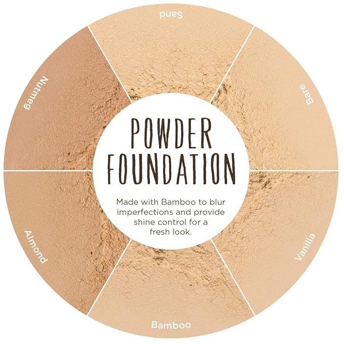 Burts Bees 100% Natural Mattifying Powder Foundation, Sand - 0.3 Ounce (Pack of 2)-BrightBean Baby