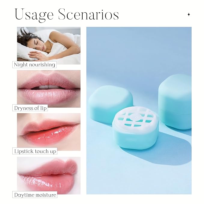 0.25 oz（7g） Empty Lip Balm Square Containers Tubes Lipstick 12 Pieces for Make Natural Lip Balm Lip Care - DIY & BPA FREE (Blue)-BrightBean Baby