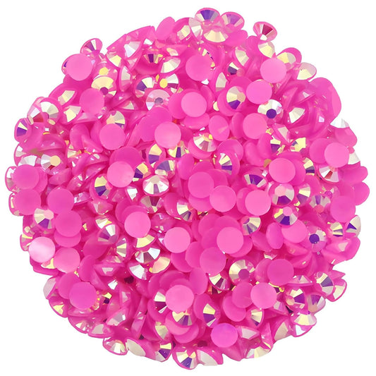 4500 Pcs SS12 3mm AB Flatback Rhinestones for Nails Art Crafts Glitter Round Shine Gems Crystals DIY Clothes Shoes （Light RoseRed AB）-BrightBean Baby