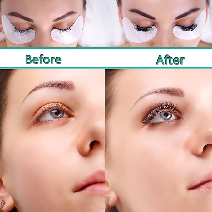 50 Pairs Under Eye Pads, Eyelash Extension Gel Patches, Lint Free DIY False Lash Extension Beauty Makeup Hydrogel Gel Eye Patches-BrightBean Baby