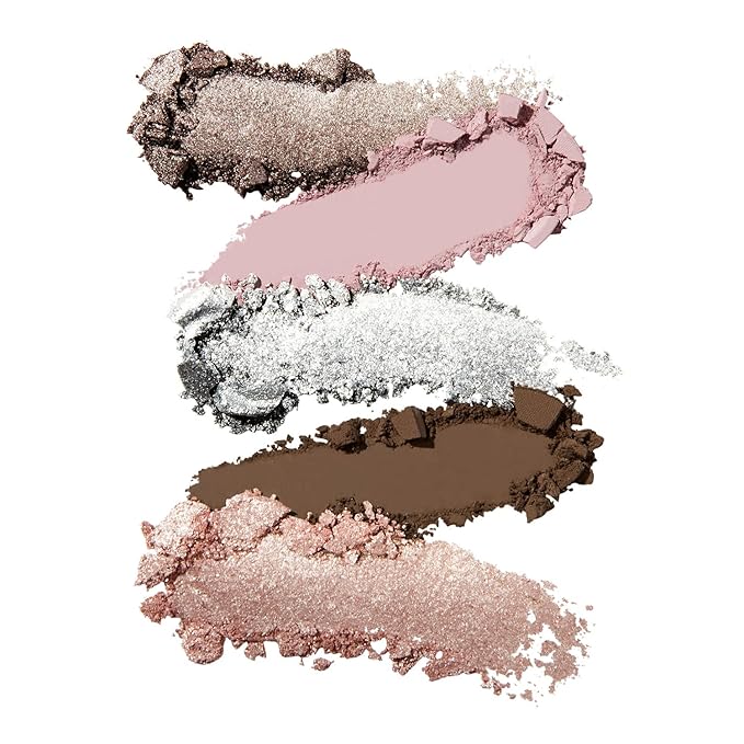 Morphe Rich & Foiled Artistry Palette - Foil-Effect Smokey Eyeshadow Palette with Matte, Shimmer & Foil Finishes - Rose, Brown & Silver Eyeshadow with Luminous Payoff - Going Platinum (0.35 oz)-BrightBean Baby
