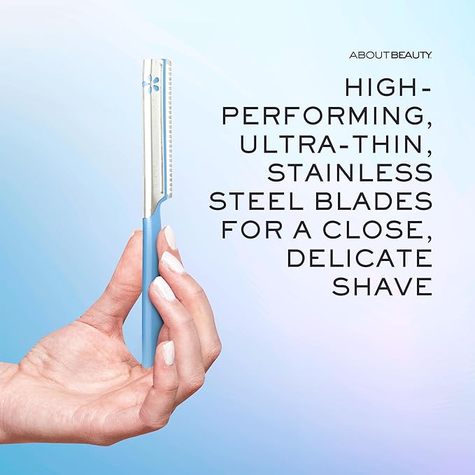 About Face Pro-Premium Facial Razors - 3 Beauty Groomers for Hair Removal, Ideal for Shaving, Exfoliating, Dermaplaning and Brow Shaping, Japanese Stainless Steel Gently Removes Facial Hair-BrightBean Baby